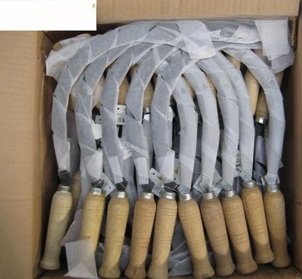 Острый режущий серп 40 см для сельскохозяйственного сбора урожая Яркая отделка Непокрытая